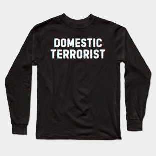 Domestic Terrorist - Esau Cooper and Tucker Carlson Long Sleeve T-Shirt